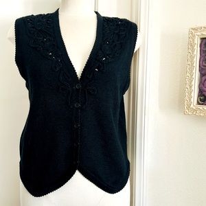 KORET~Sweater Vest / Black / Vintage